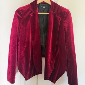 Walter Baker Rich Red Velvet Blazer